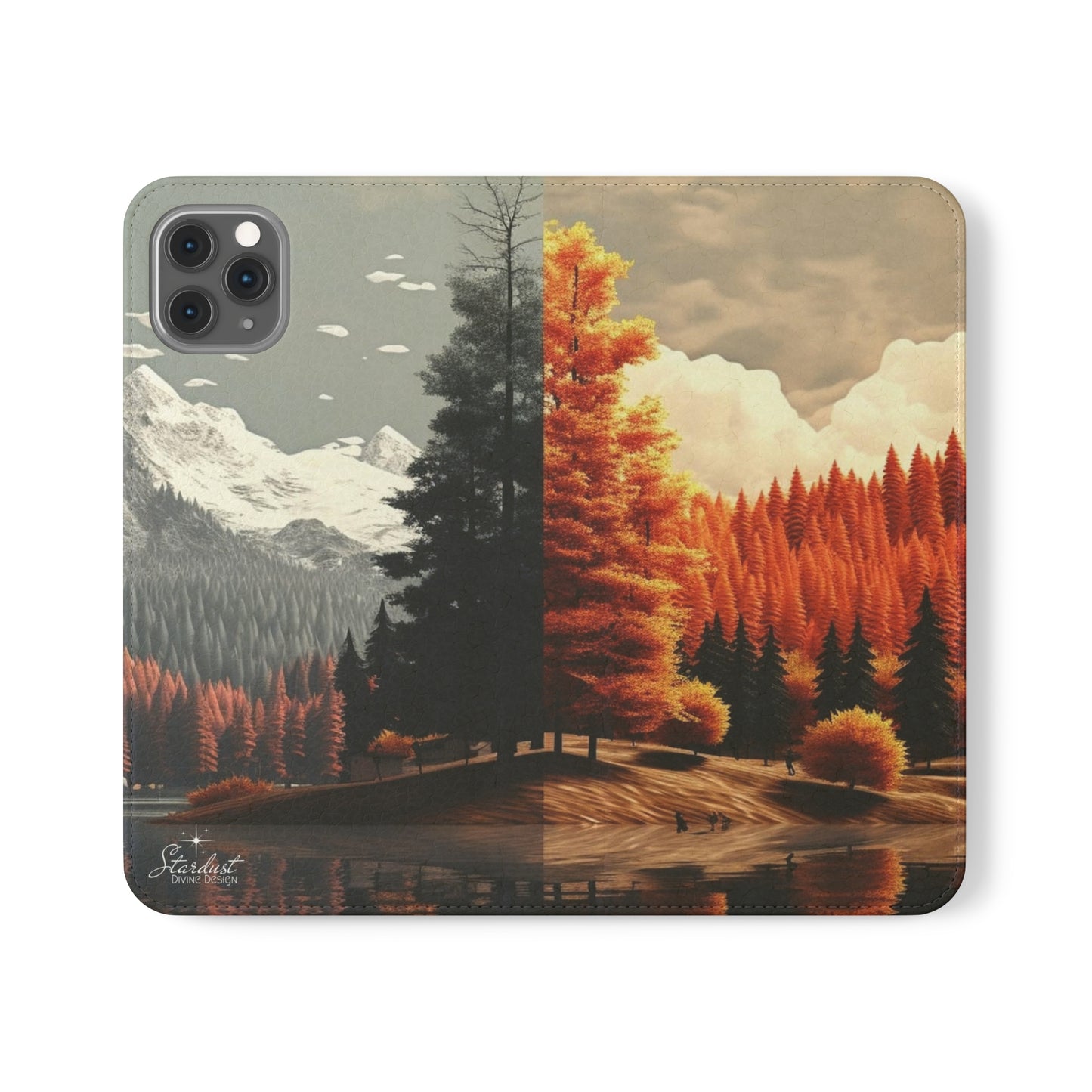 Split Season tree Flip Cases - Stardust Divine Design