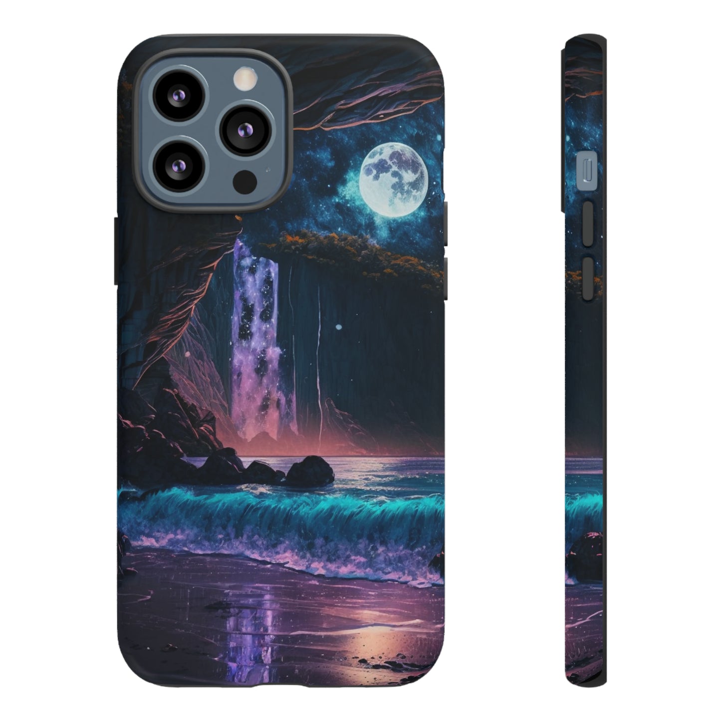 Stardust Divine Design Cave with Full Moon of Phone case