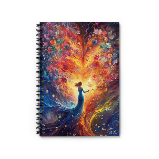 Stardust Divine Design Angel Spiral Notebook - Ruled Line