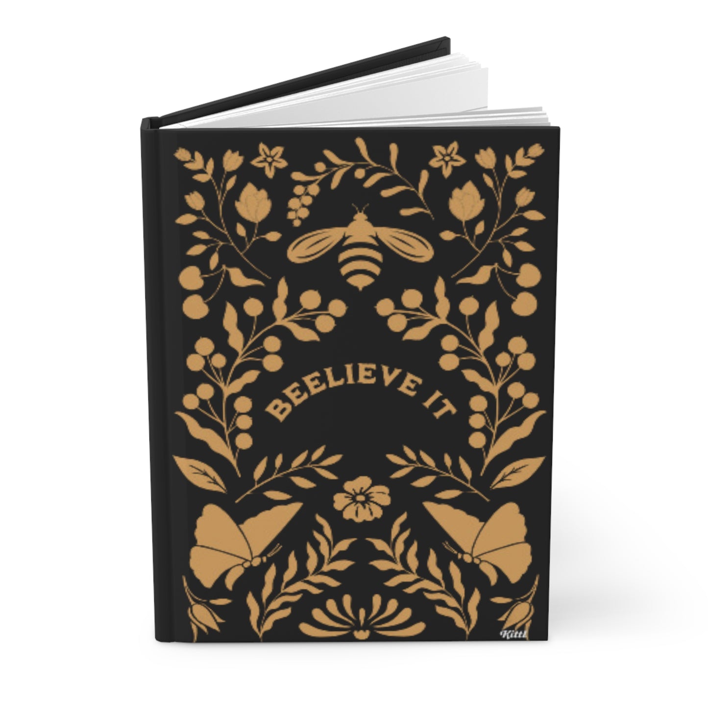 Black BEELIEVE IT Journal Matte