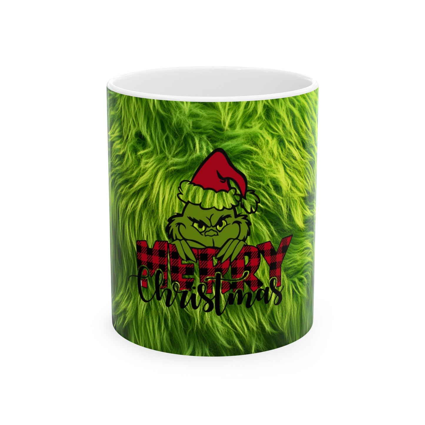 Grinch Merry Christmas Ceramic Mug, (11oz, 15oz)