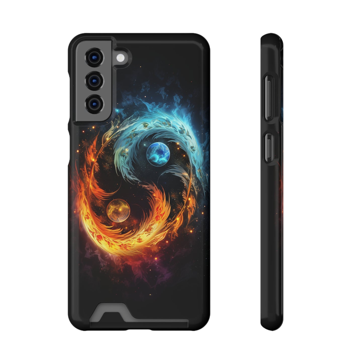 Ying Yang Phone Case With Card Holder