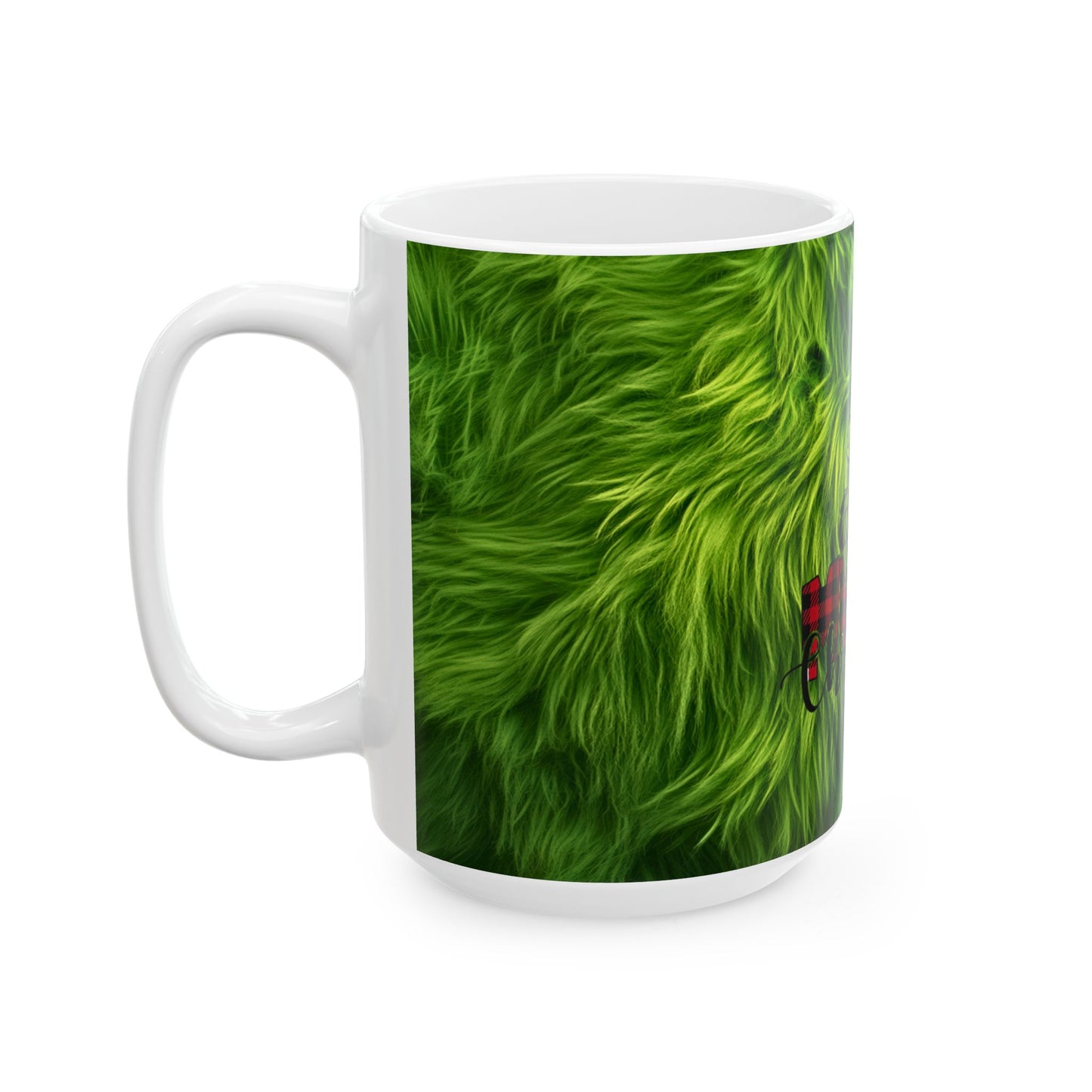 Grinch Merry Christmas Ceramic Mug, (11oz, 15oz)