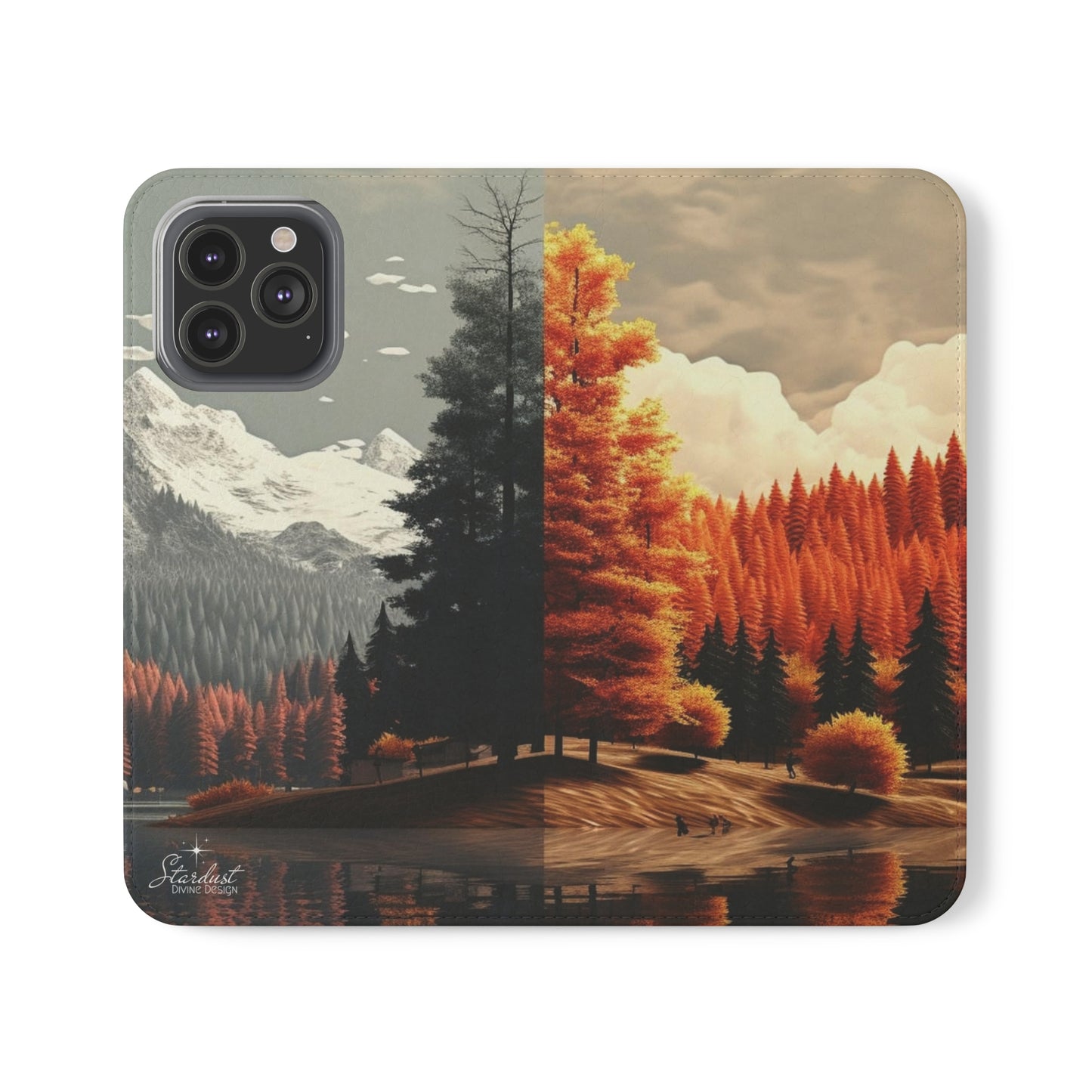 Split Season tree Flip Cases - Stardust Divine Design