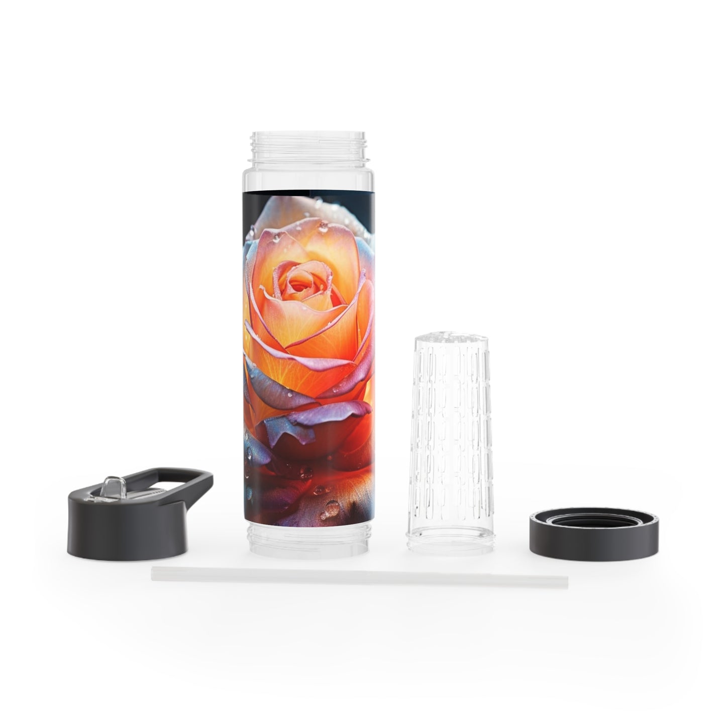 Rose Infuser Water Bottle - Stardust Divine design