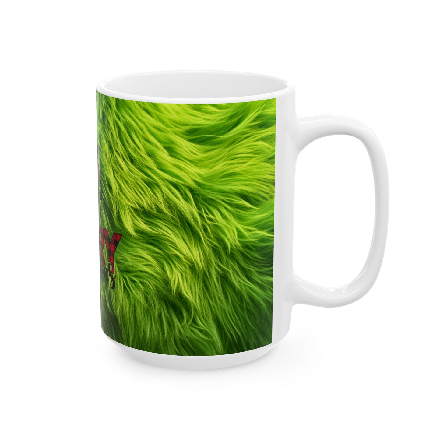 Grinch Merry Christmas Ceramic Mug, (11oz, 15oz)