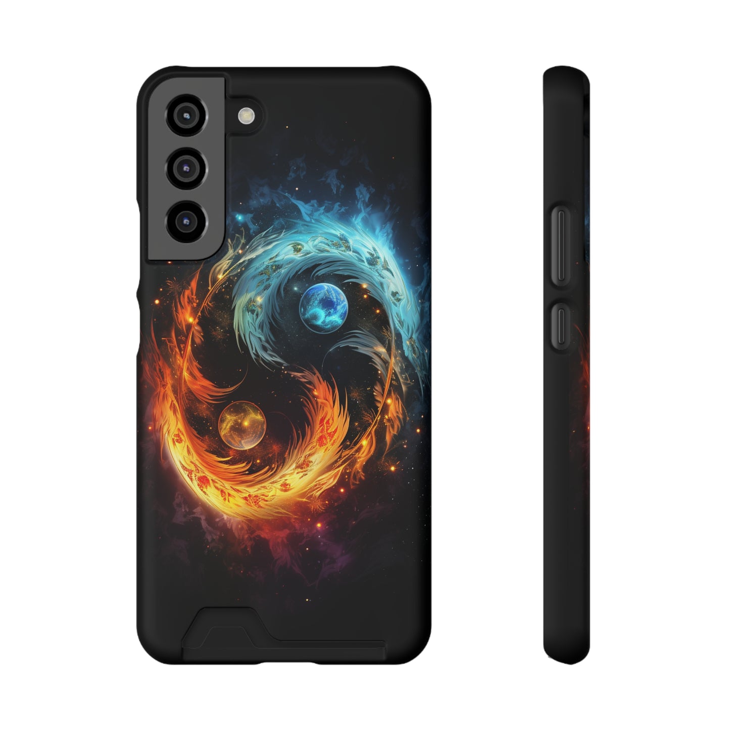 Ying Yang Phone Case With Card Holder