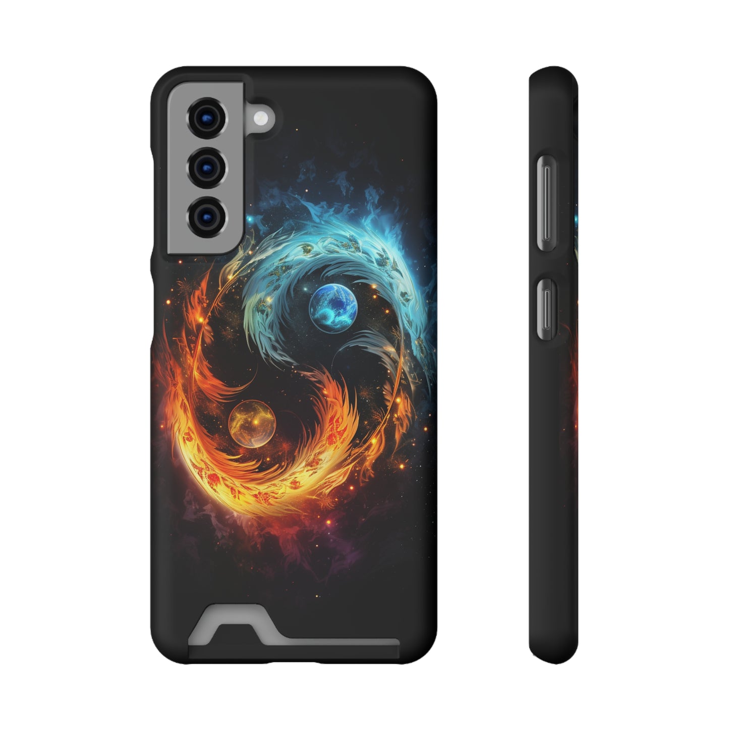 Ying Yang Phone Case With Card Holder