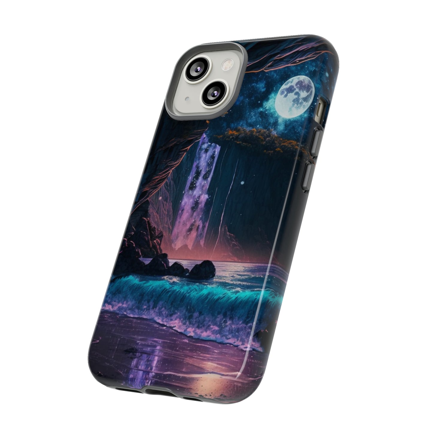 Stardust Divine Design Cave with Full Moon of Phone case