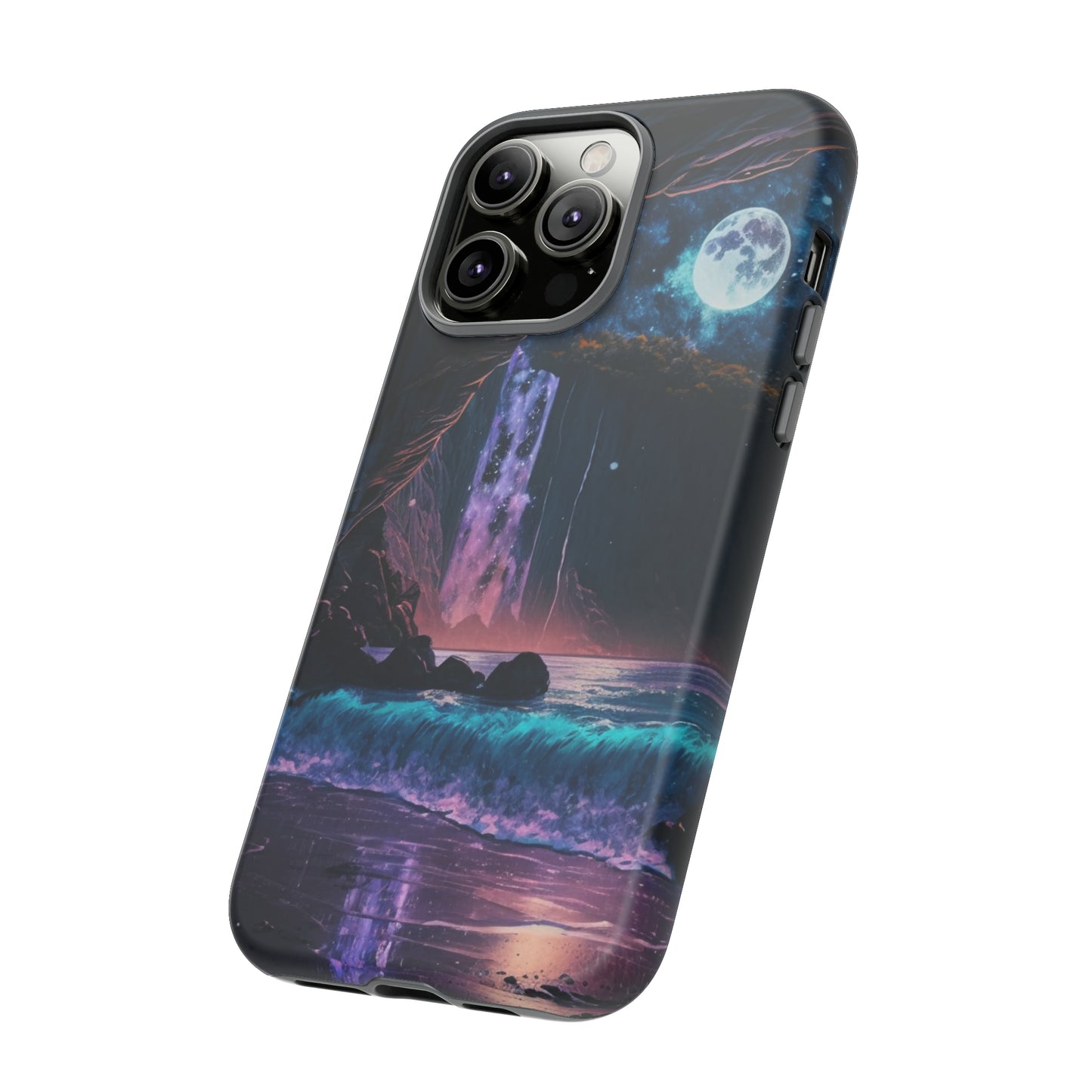 Stardust Divine Design Cave with Full Moon of Phone case