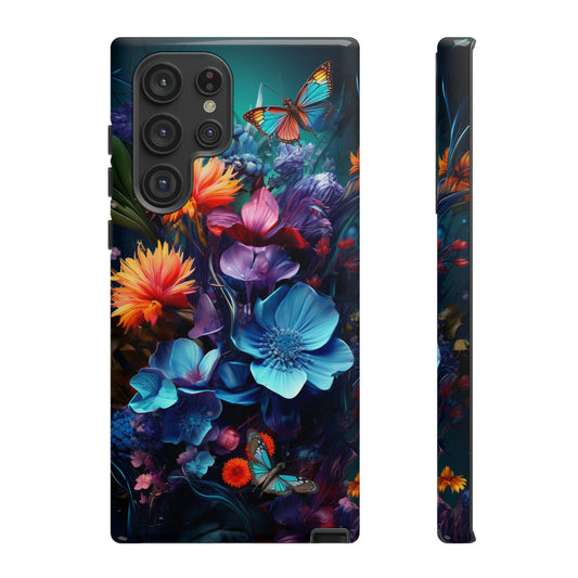 Flowers and Butterfly Phone case