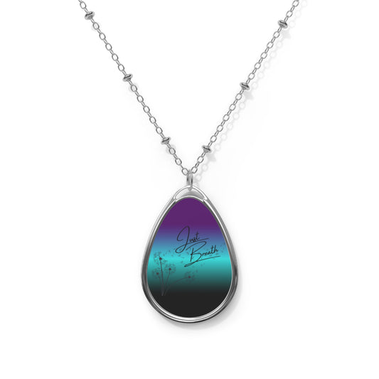 Just Breath Oval Necklace