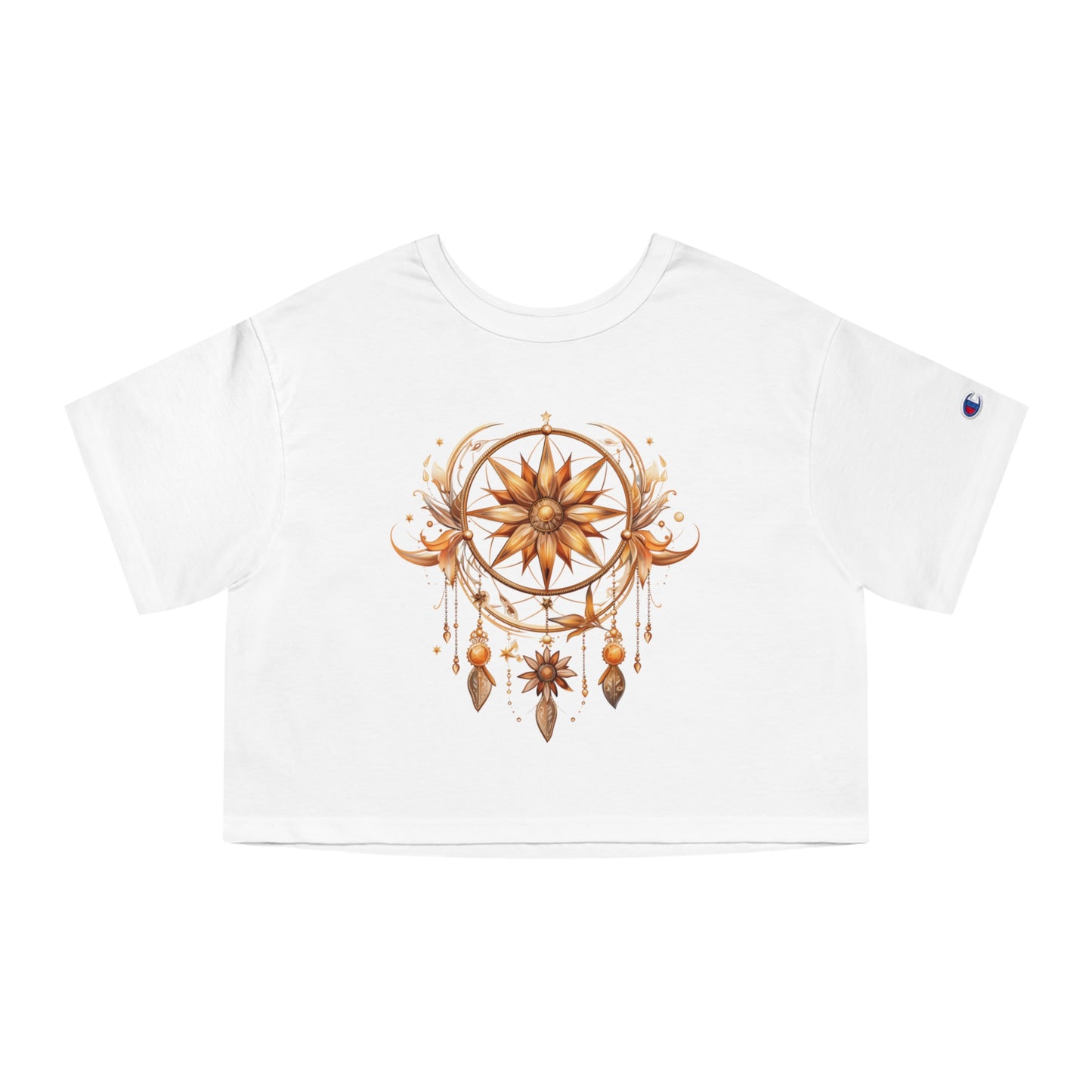 Dreamcatcher gold Champion Women's Heritage Cropped T-Shirt