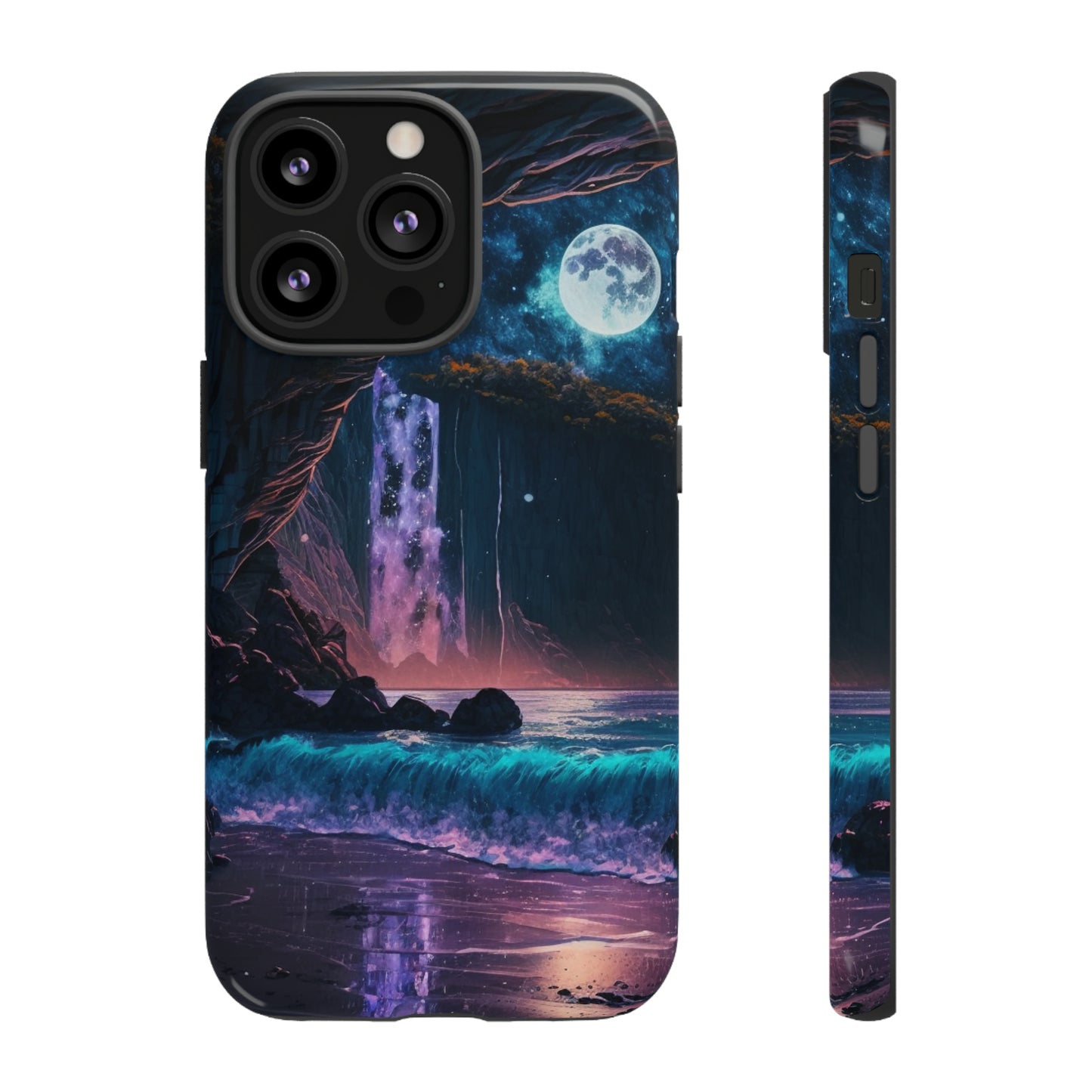 Stardust Divine Design Cave with Full Moon of Phone case