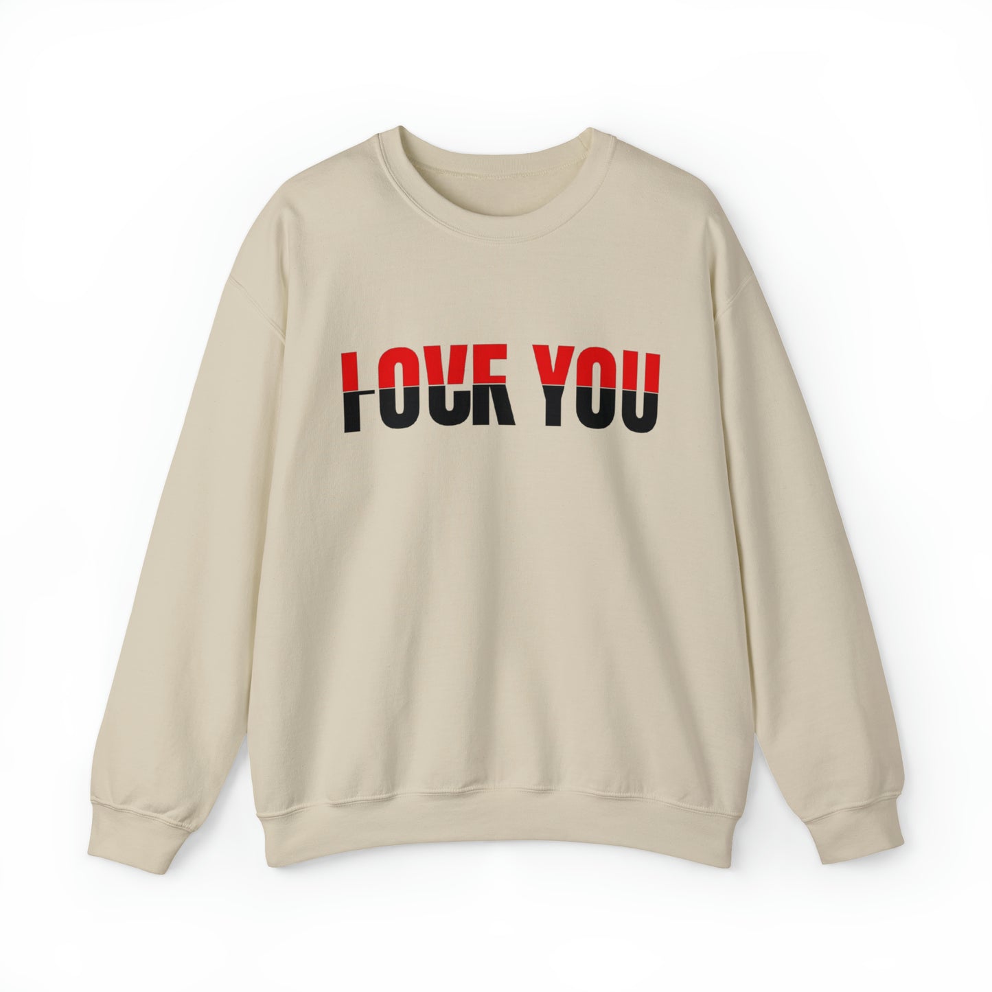 Love u F*** u Rose Heavy Blend™ Crewneck Sweatshirt