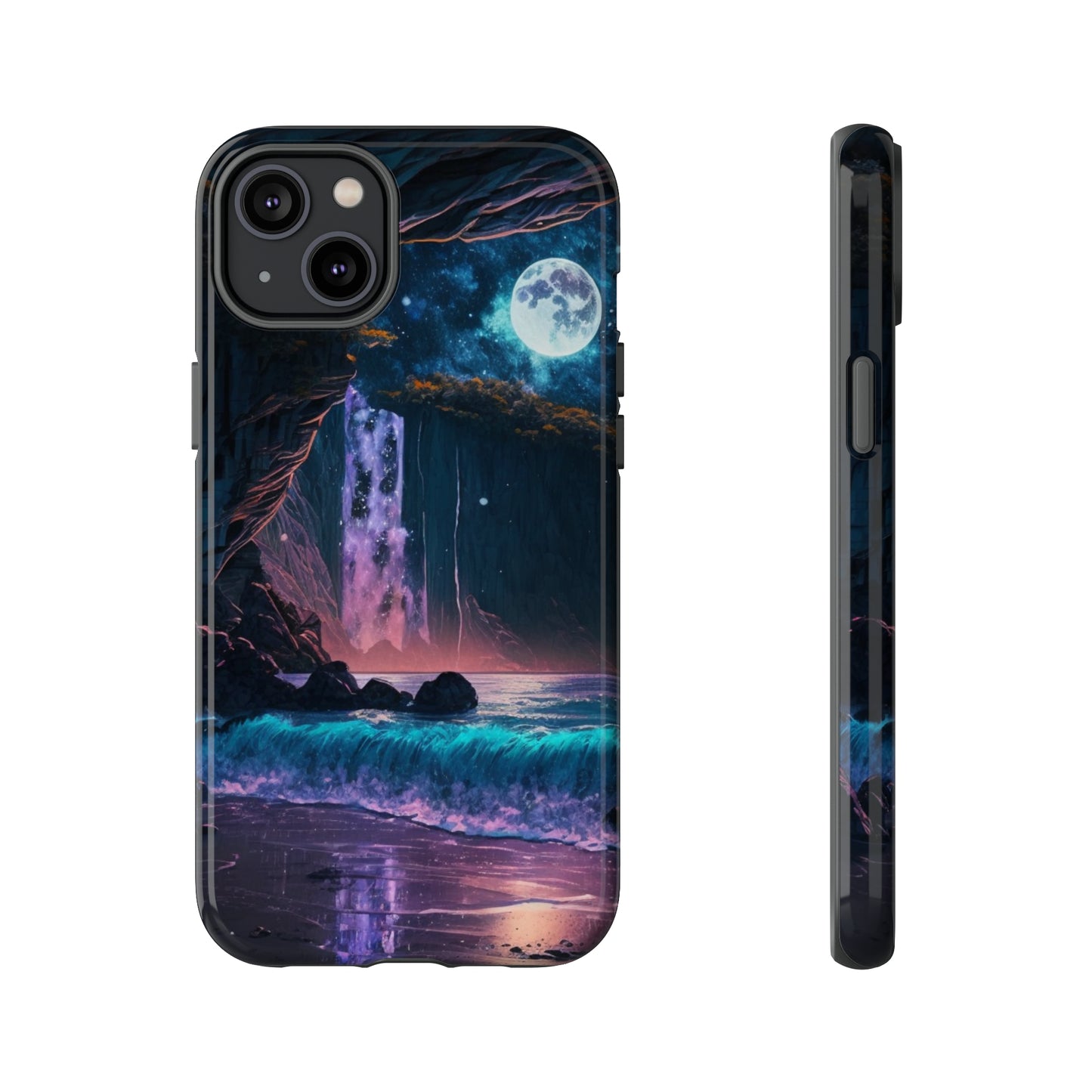 Stardust Divine Design Cave with Full Moon of Phone case