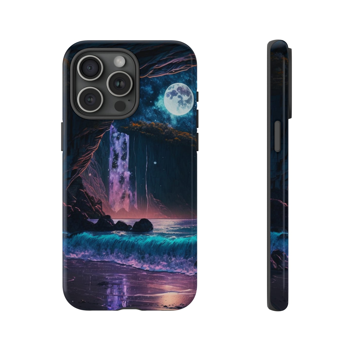 Stardust Divine Design Cave with Full Moon of Phone case