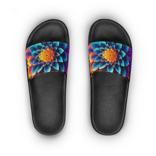 Flower Women's Slide Sandals - Stardust Divine Design