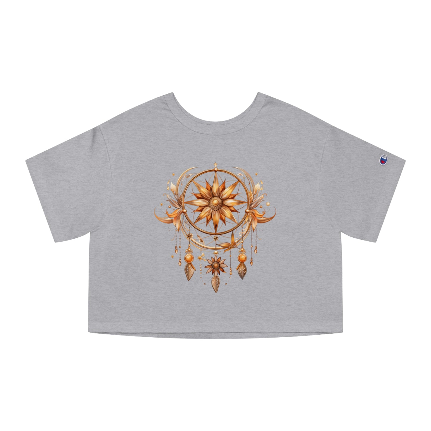 Dreamcatcher gold Champion Women's Heritage Cropped T-Shirt