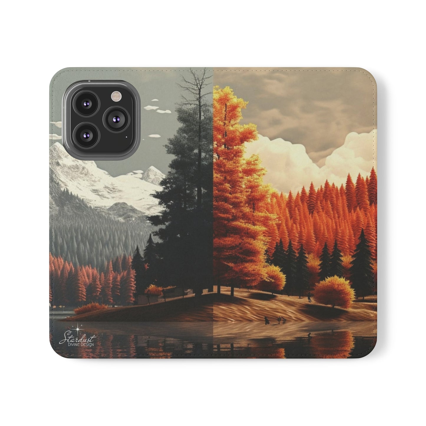 Split Season tree Flip Cases - Stardust Divine Design