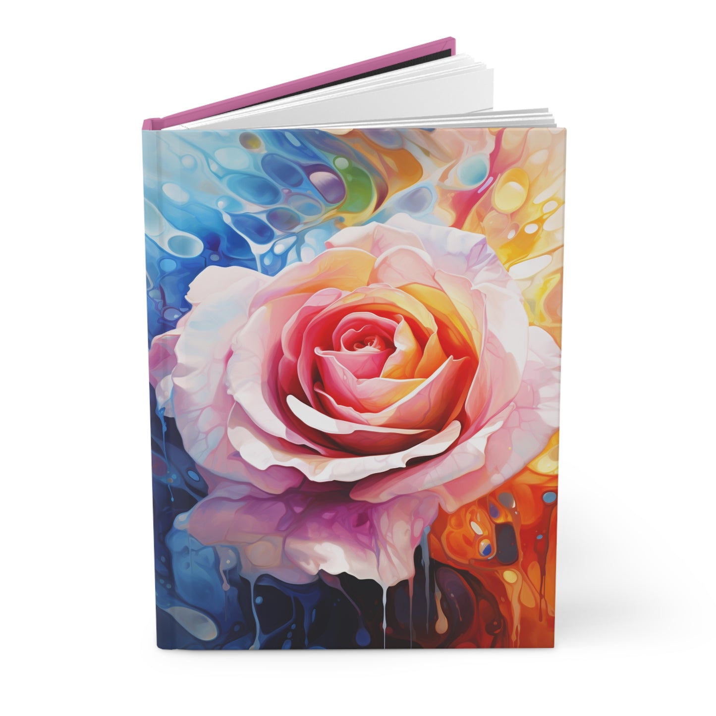 Pink Rose Hardcover Journal Matte