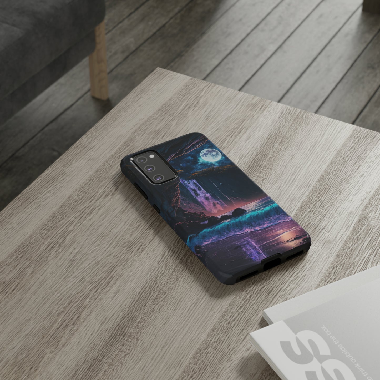 Stardust Divine Design Cave with Full Moon of Phone case