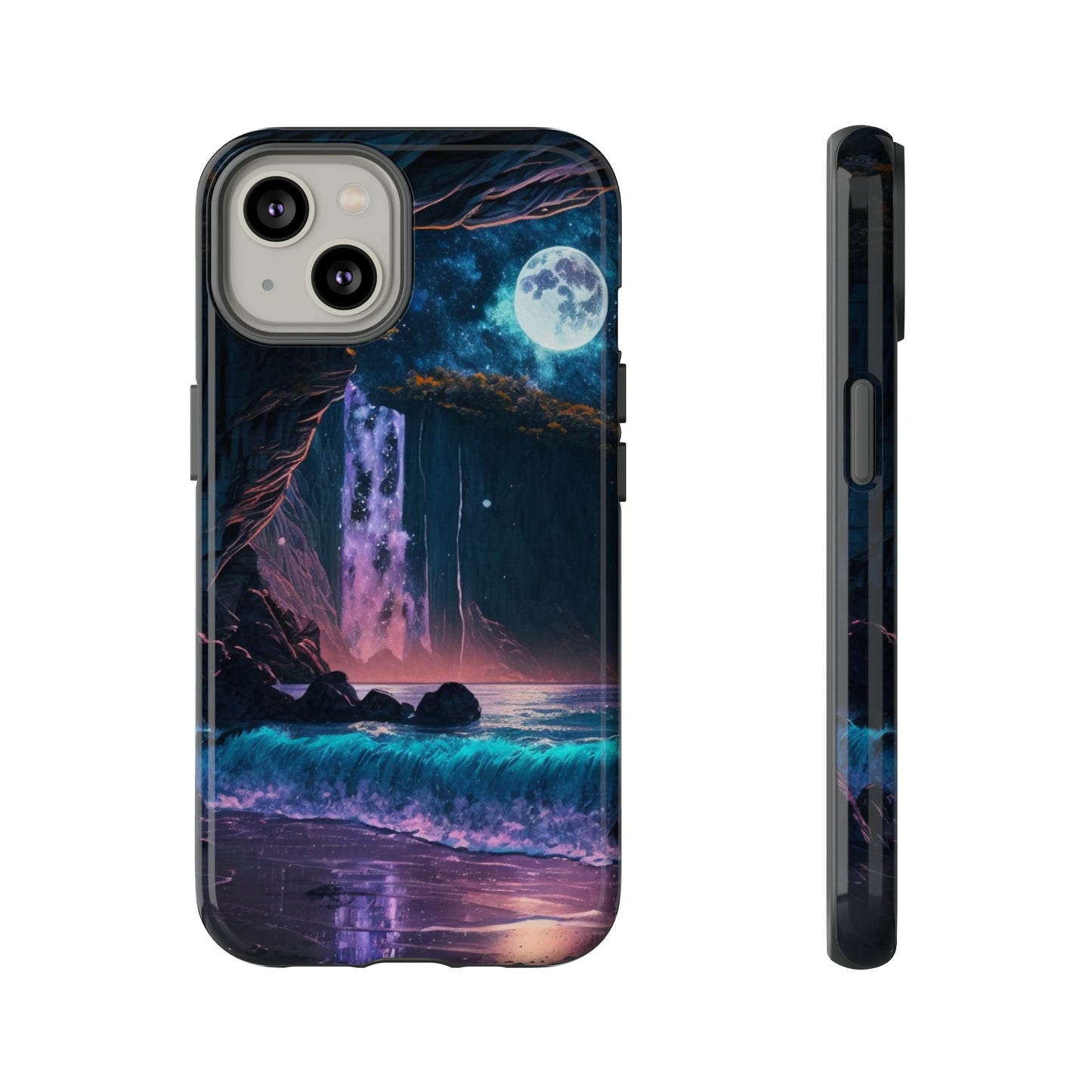 Stardust Divine Design Cave with Full Moon of Phone case