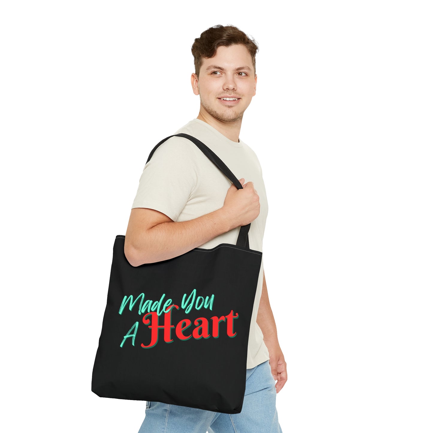 Made You a Heart Tote Bag - Stardust Divine Design