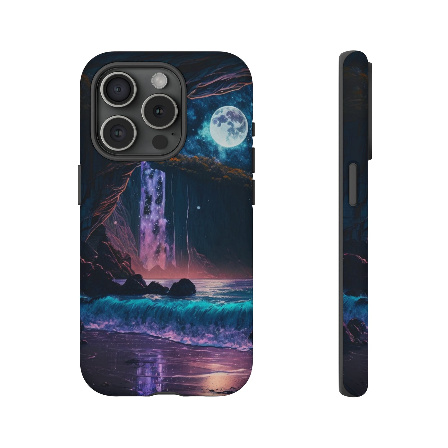 Stardust Divine Design Cave with Full Moon of Phone case