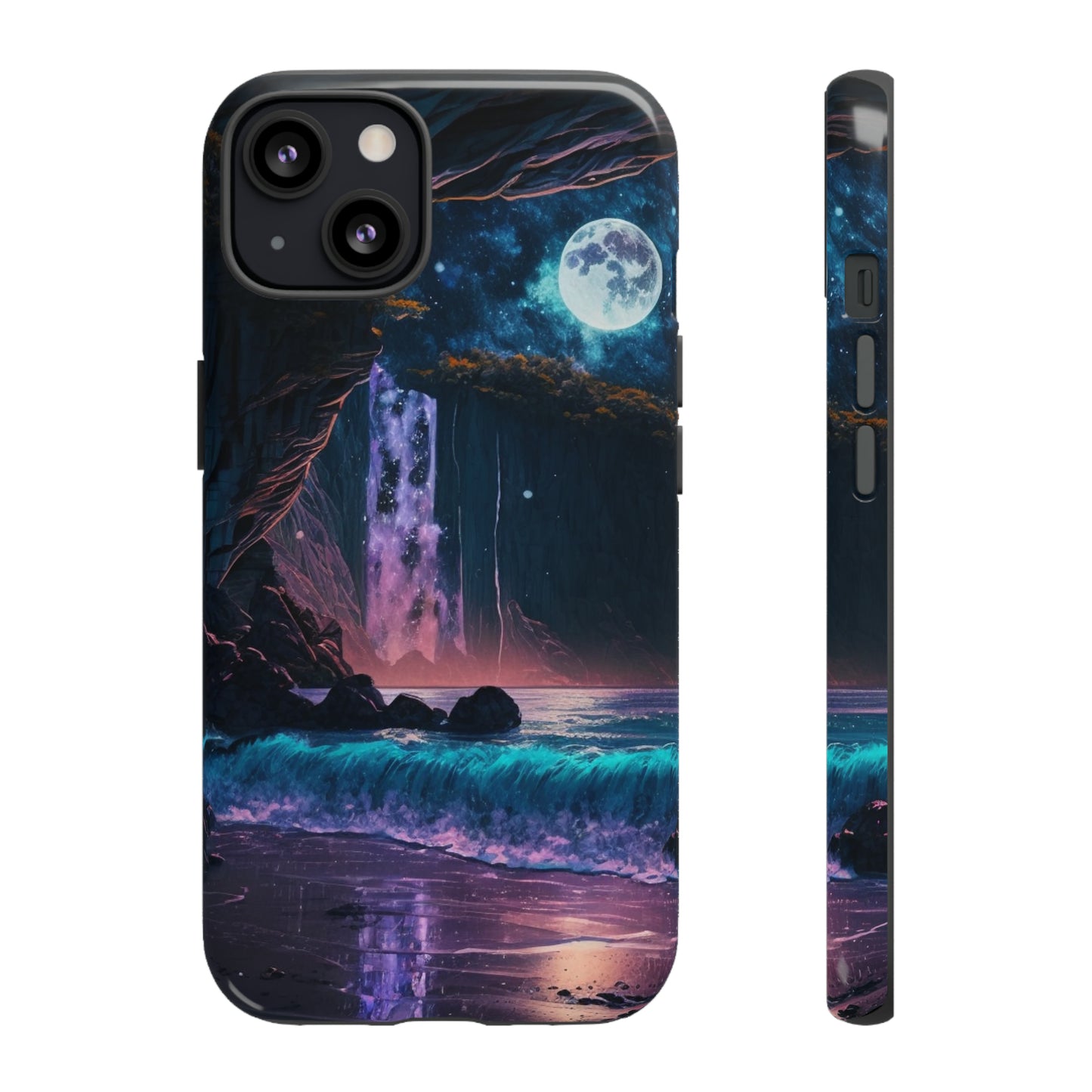 Stardust Divine Design Cave with Full Moon of Phone case