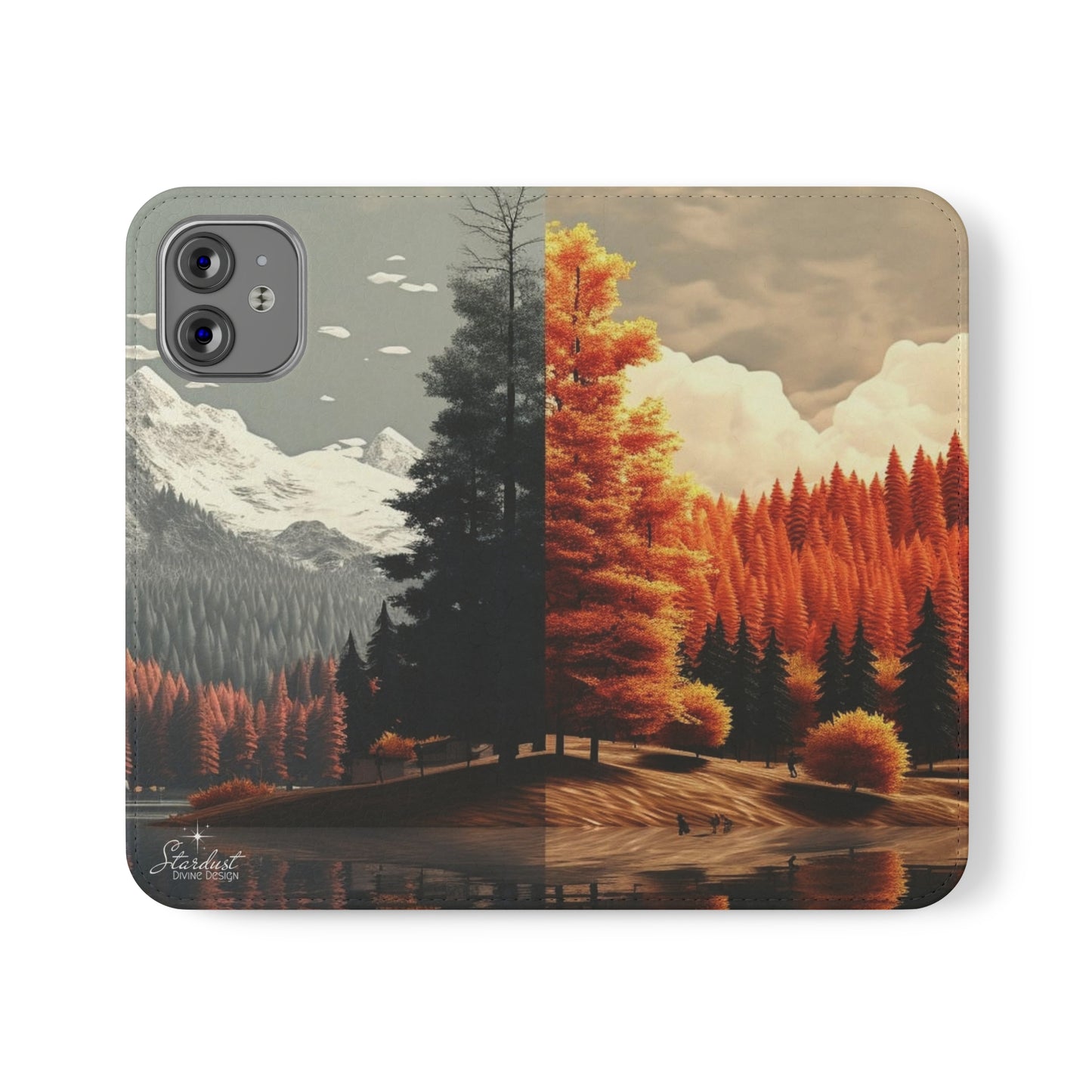 Split Season tree Flip Cases - Stardust Divine Design