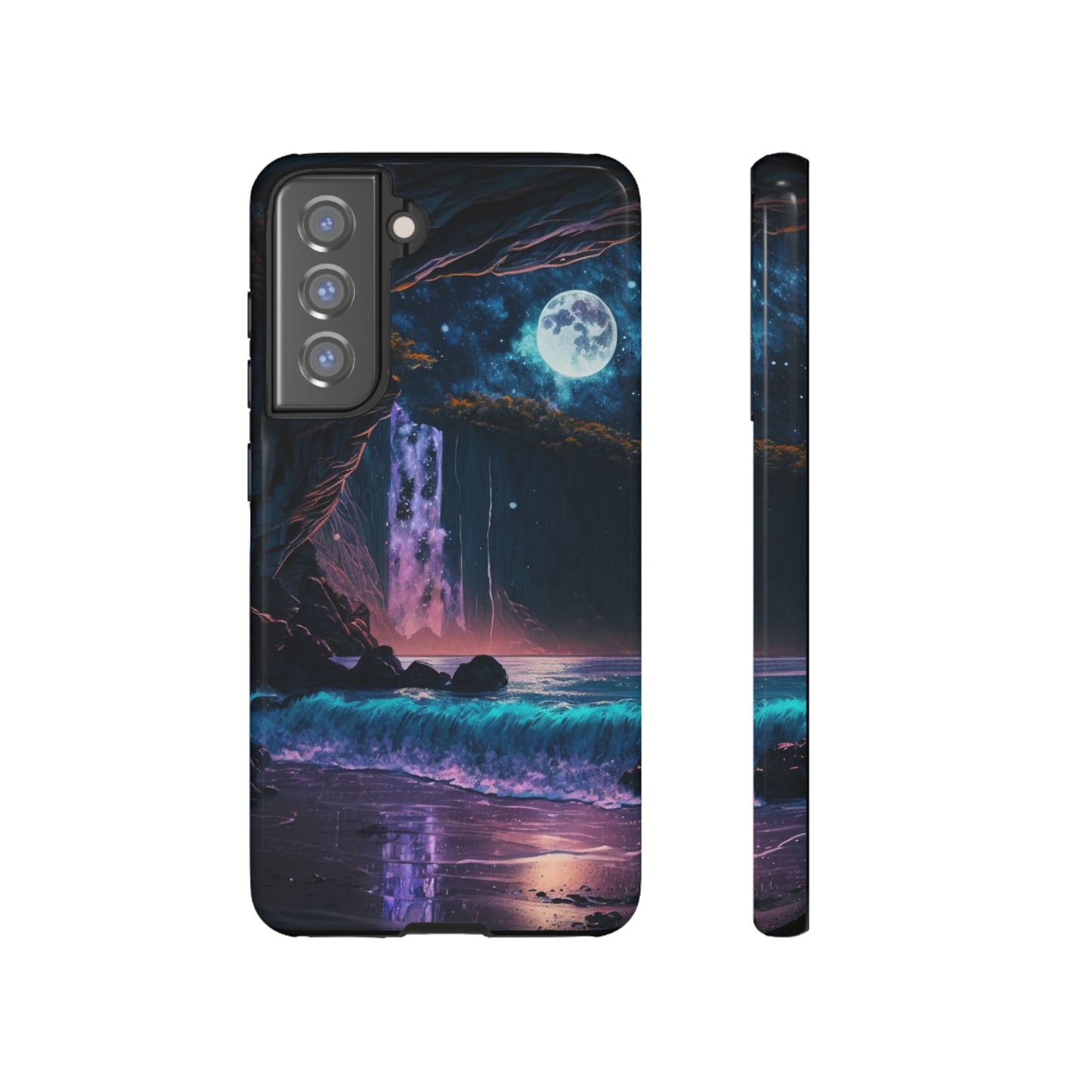 Stardust Divine Design Cave with Full Moon of Phone case