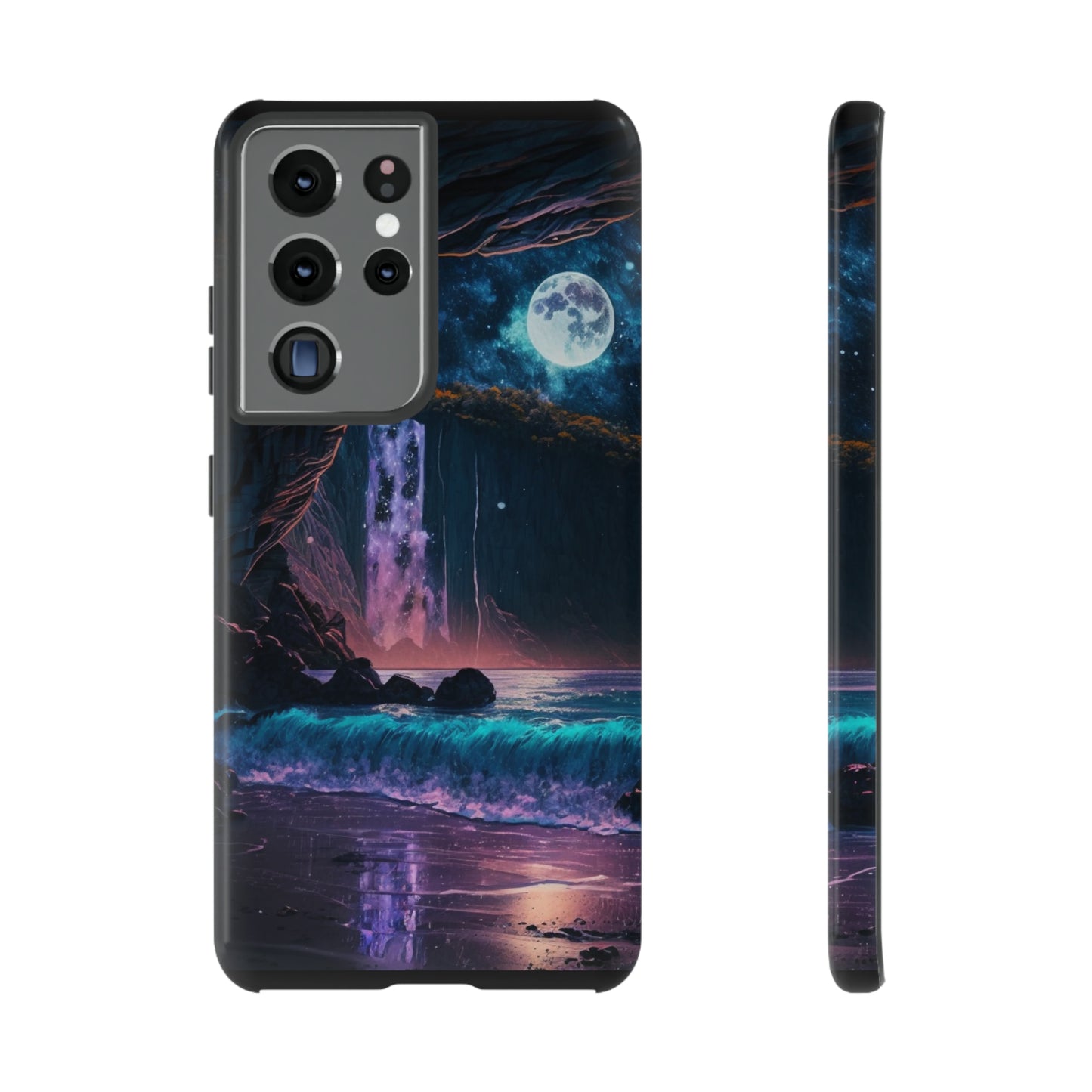 Stardust Divine Design Cave with Full Moon of Phone case