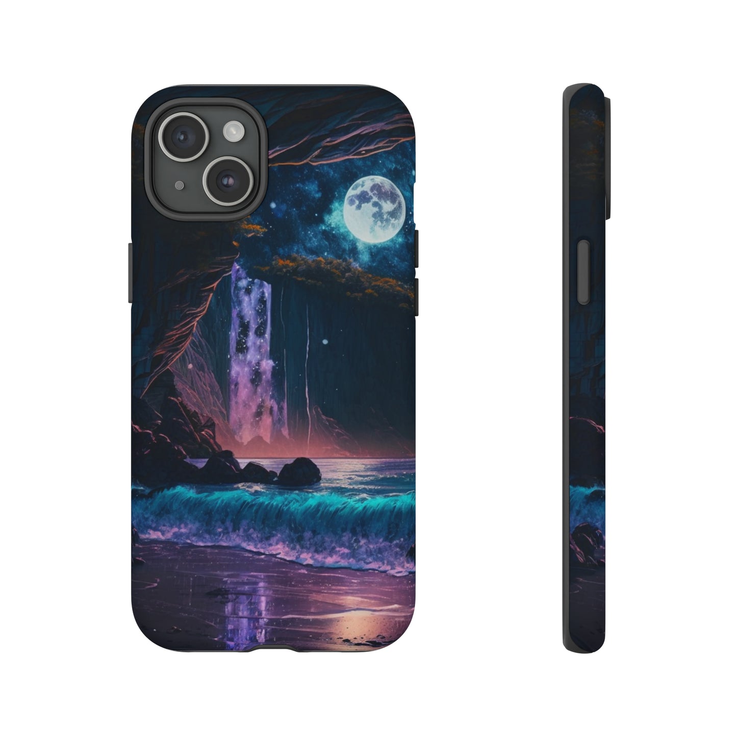 Stardust Divine Design Cave with Full Moon of Phone case