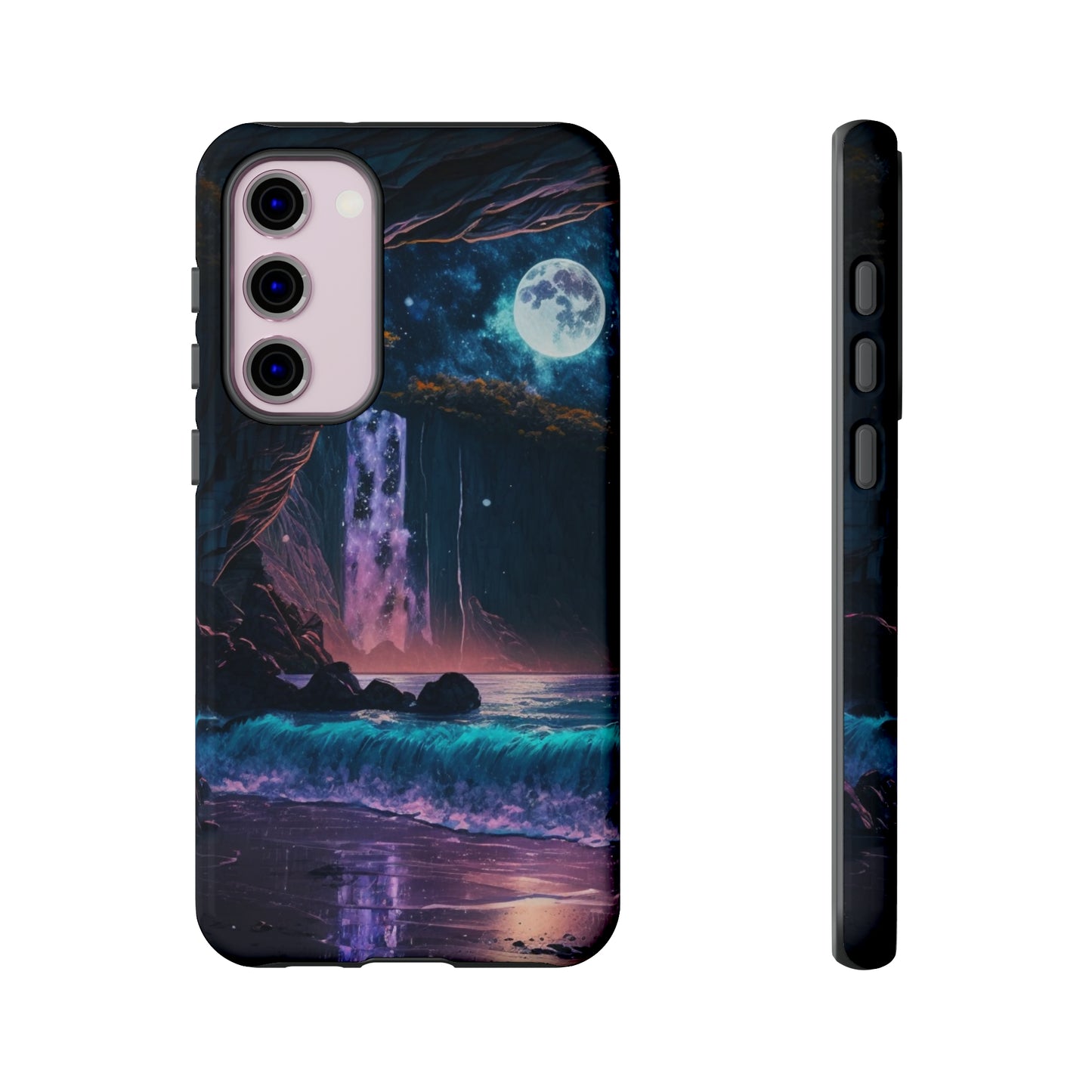 Stardust Divine Design Cave with Full Moon of Phone case