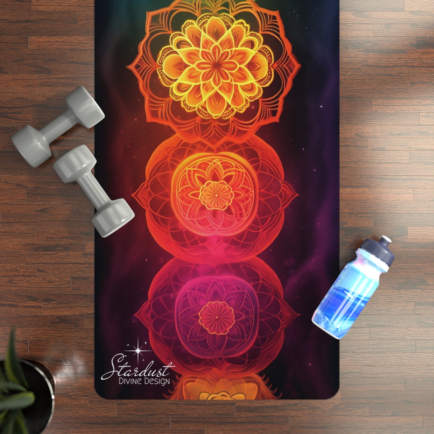 Chakras Rubber Yoga Mat