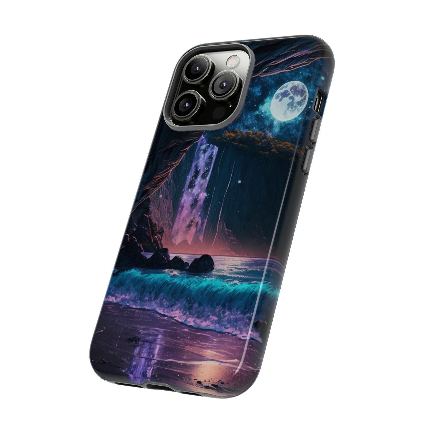 Stardust Divine Design Cave with Full Moon of Phone case