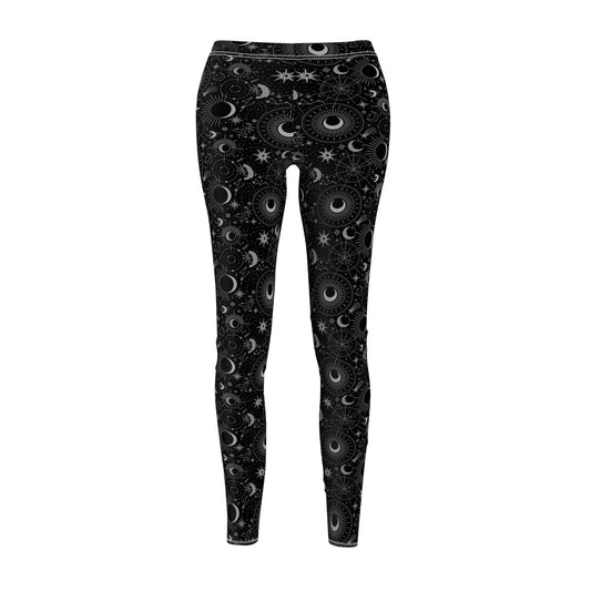 Star moon Women's Cut & Sew Casual Leggings (AOP)