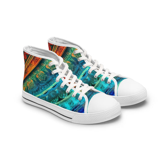 Stardust Divine Design Chakra High Top Sneakers