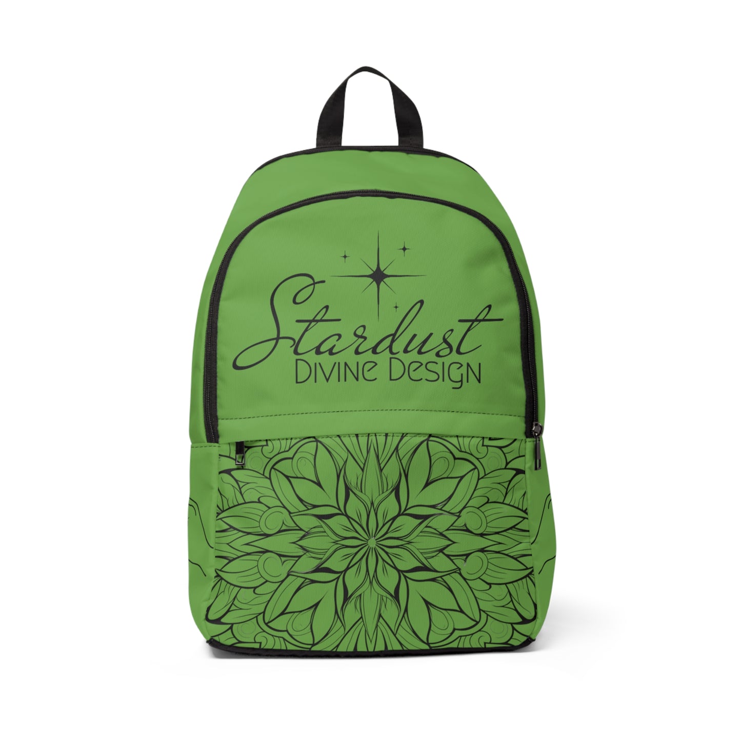 Green Stardust Fabric Backpack