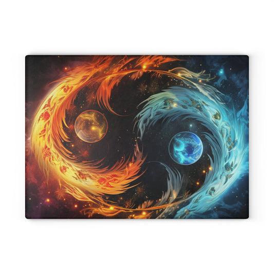 Glass Cutting Board - Stardust Divine Design