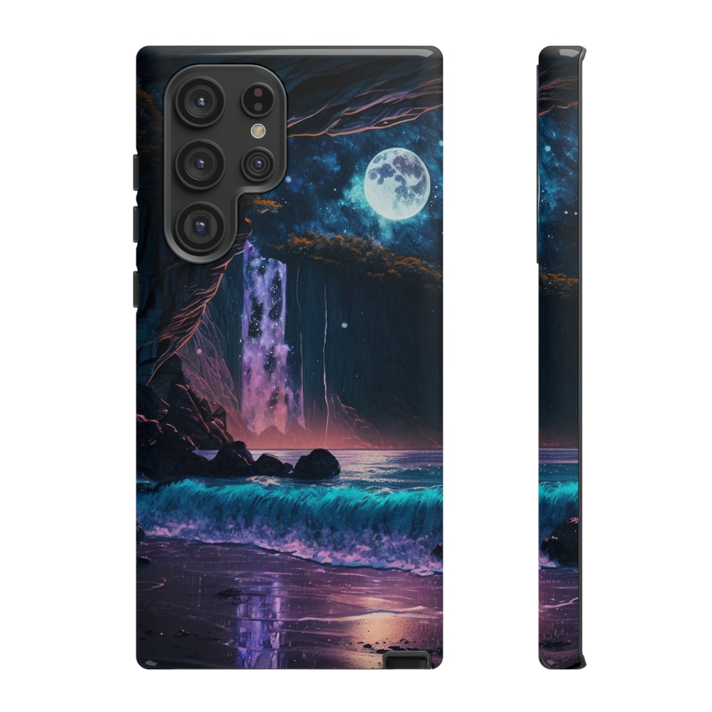 Stardust Divine Design Cave with Full Moon of Phone case