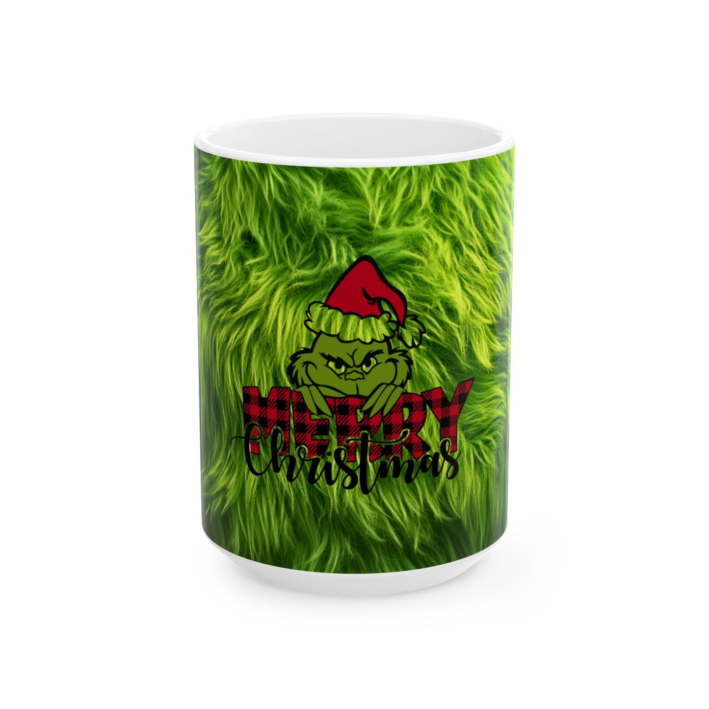 Grinch Merry Christmas Ceramic Mug, (11oz, 15oz)