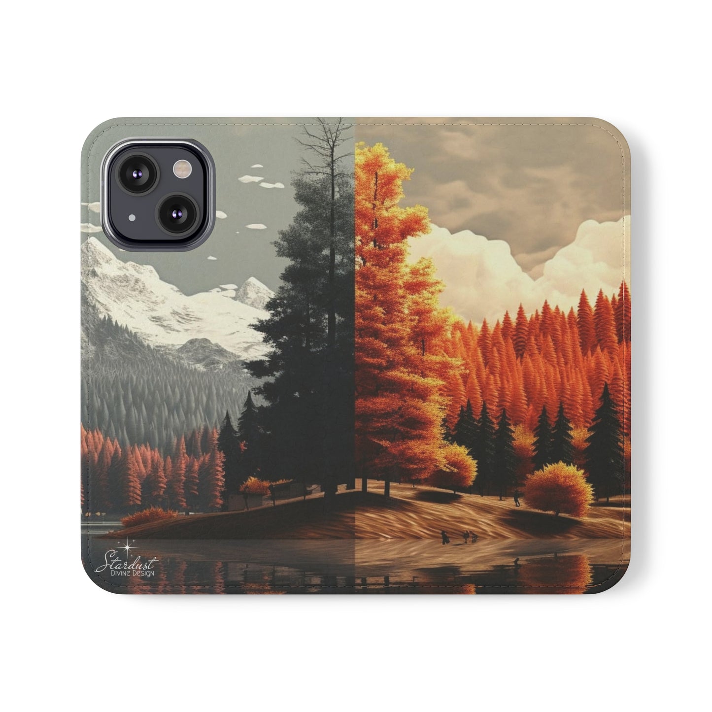 Split Season tree Flip Cases - Stardust Divine Design