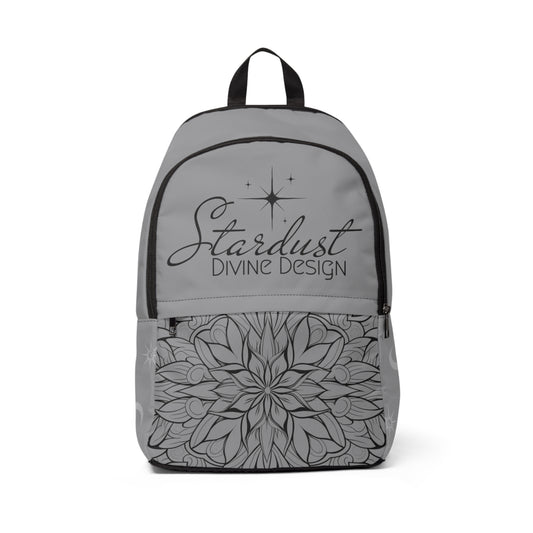 Grey Stardust Fabric Backpack