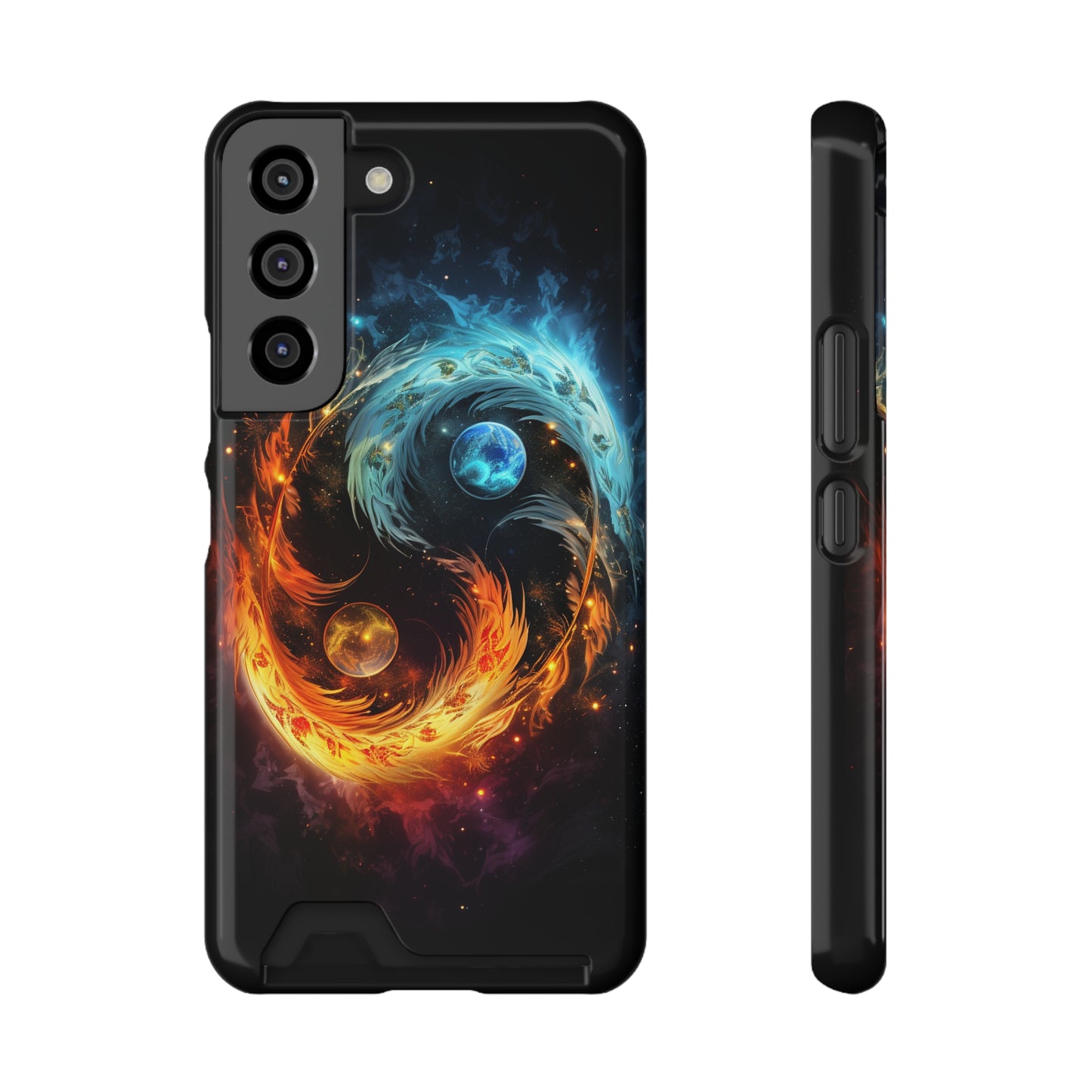 Ying Yang Phone Case With Card Holder