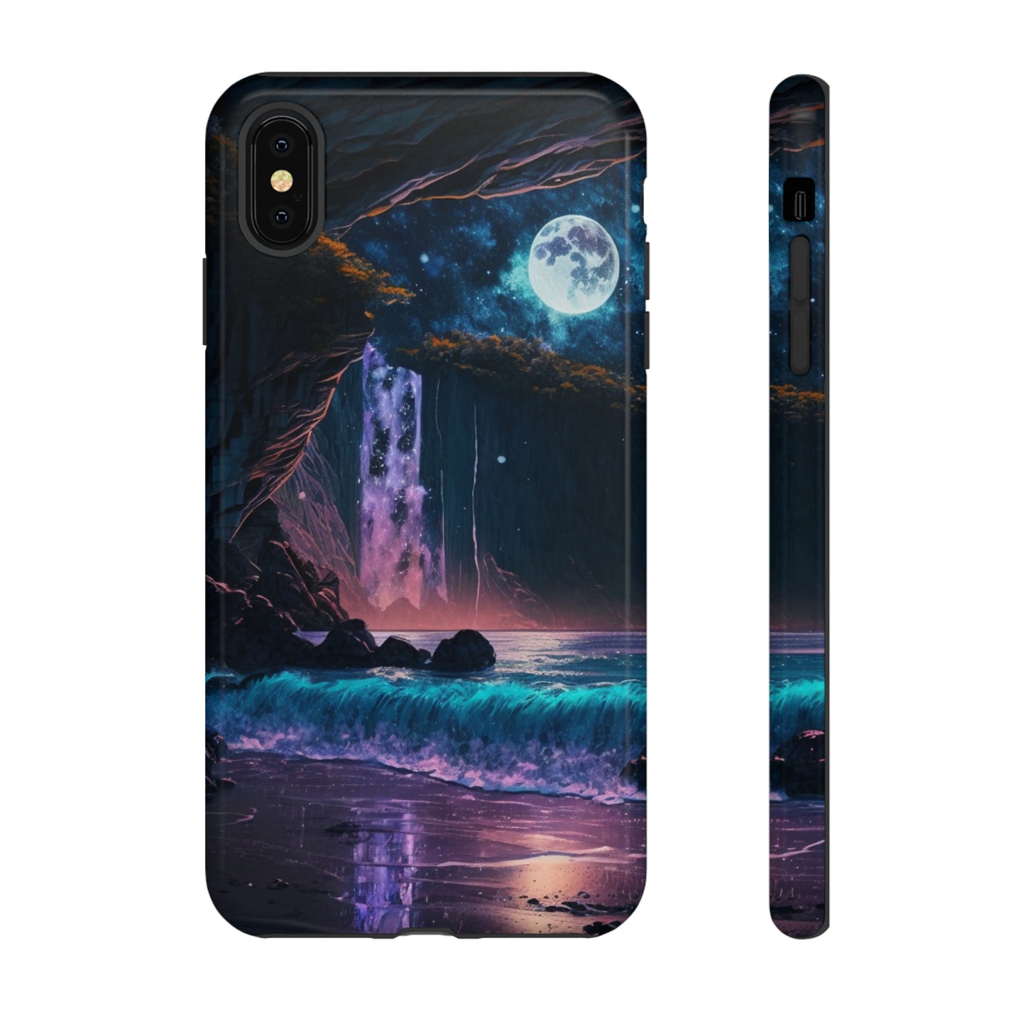 Stardust Divine Design Cave with Full Moon of Phone case