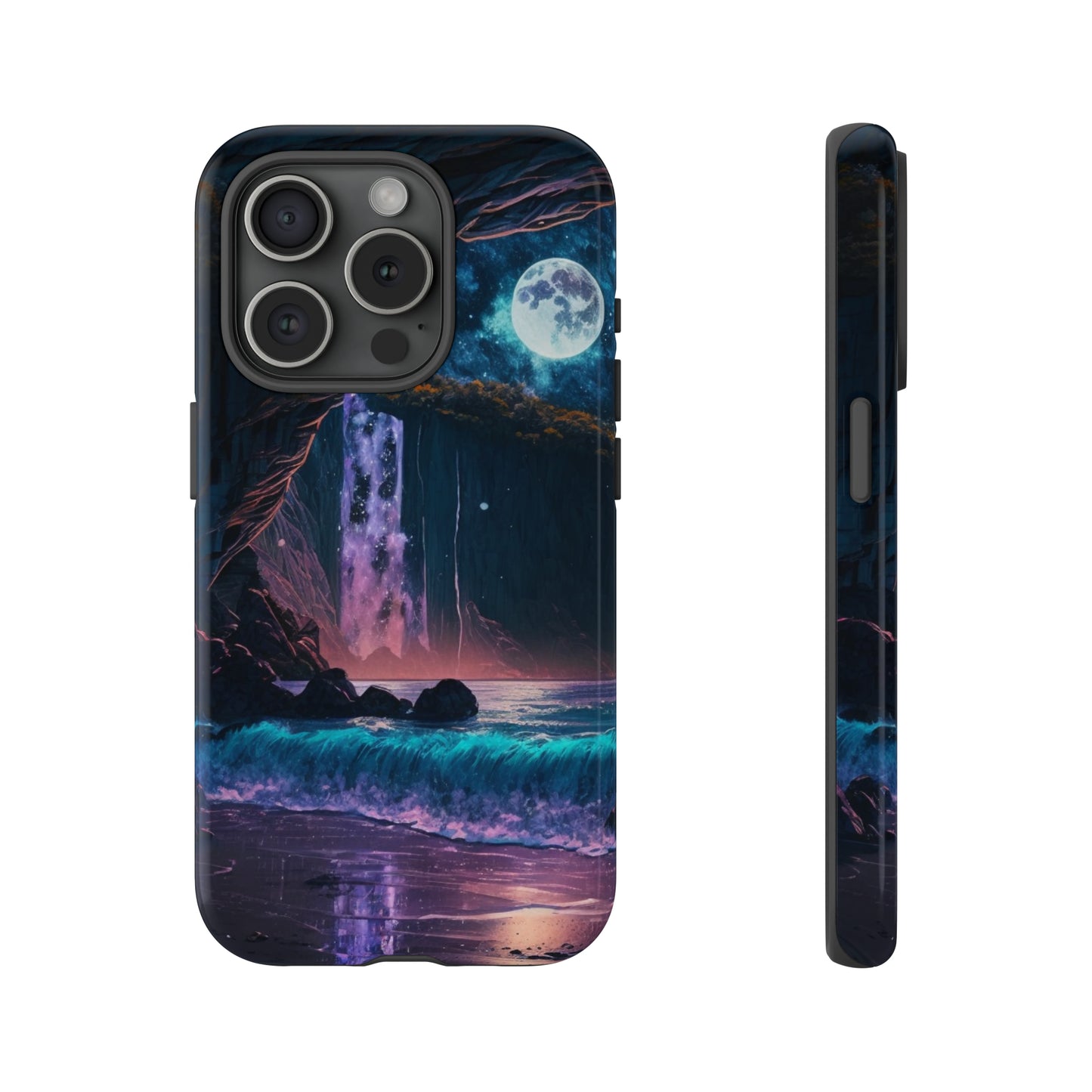 Stardust Divine Design Cave with Full Moon of Phone case