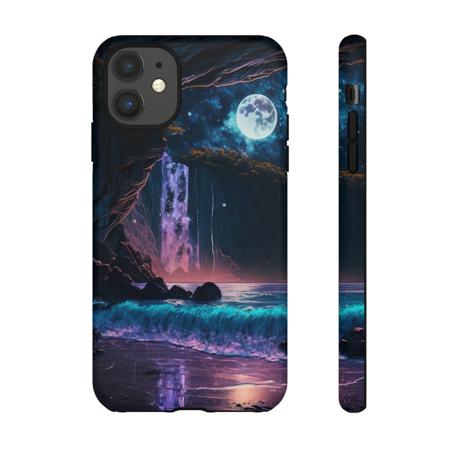 Stardust Divine Design Cave with Full Moon of Phone case