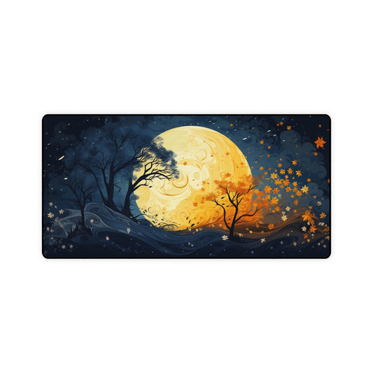 Moon and Trees Desk Mats - Stardust Divine Design